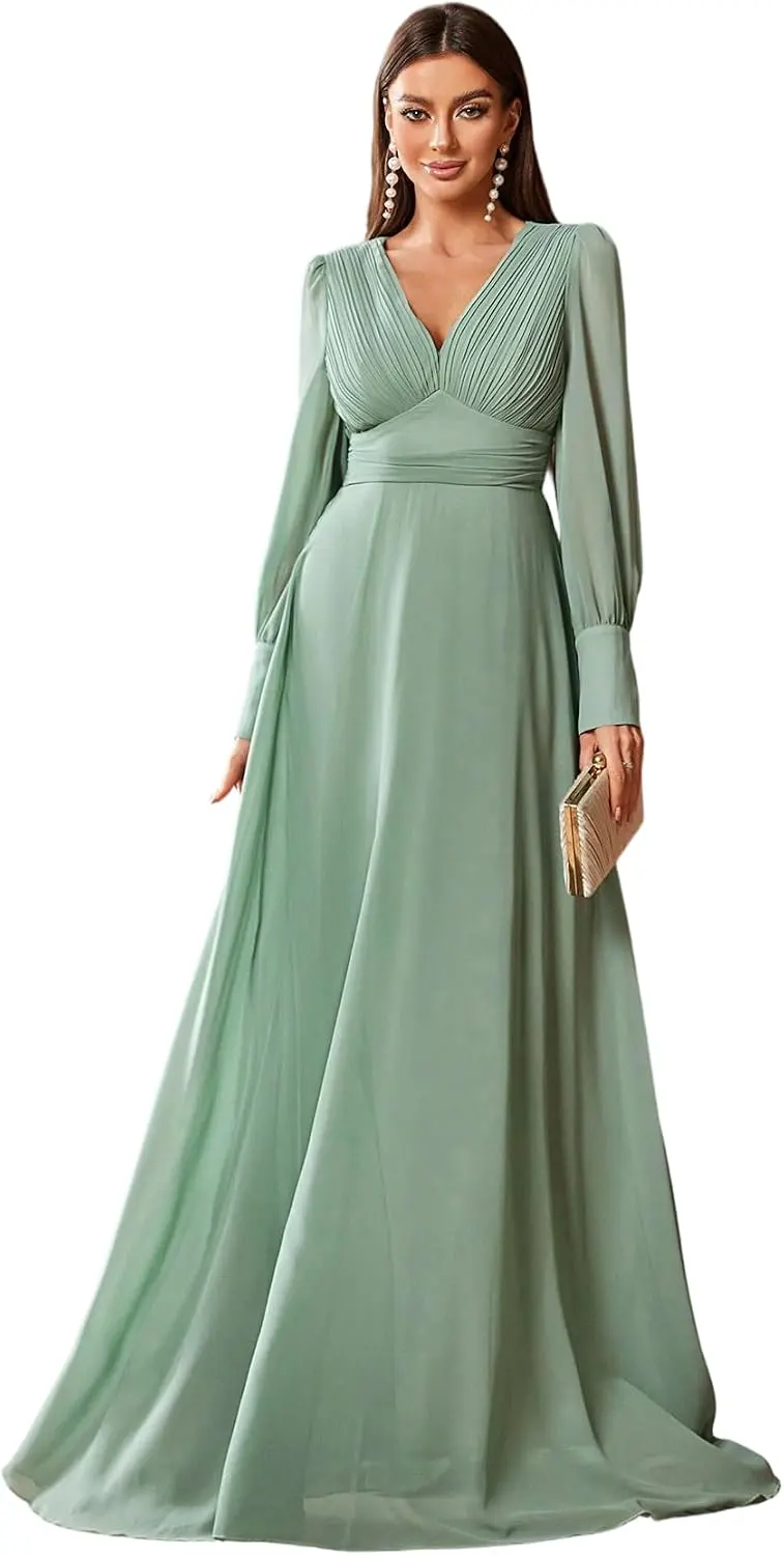 Boho Floral Long Sleeve Tiered Maxi Dress