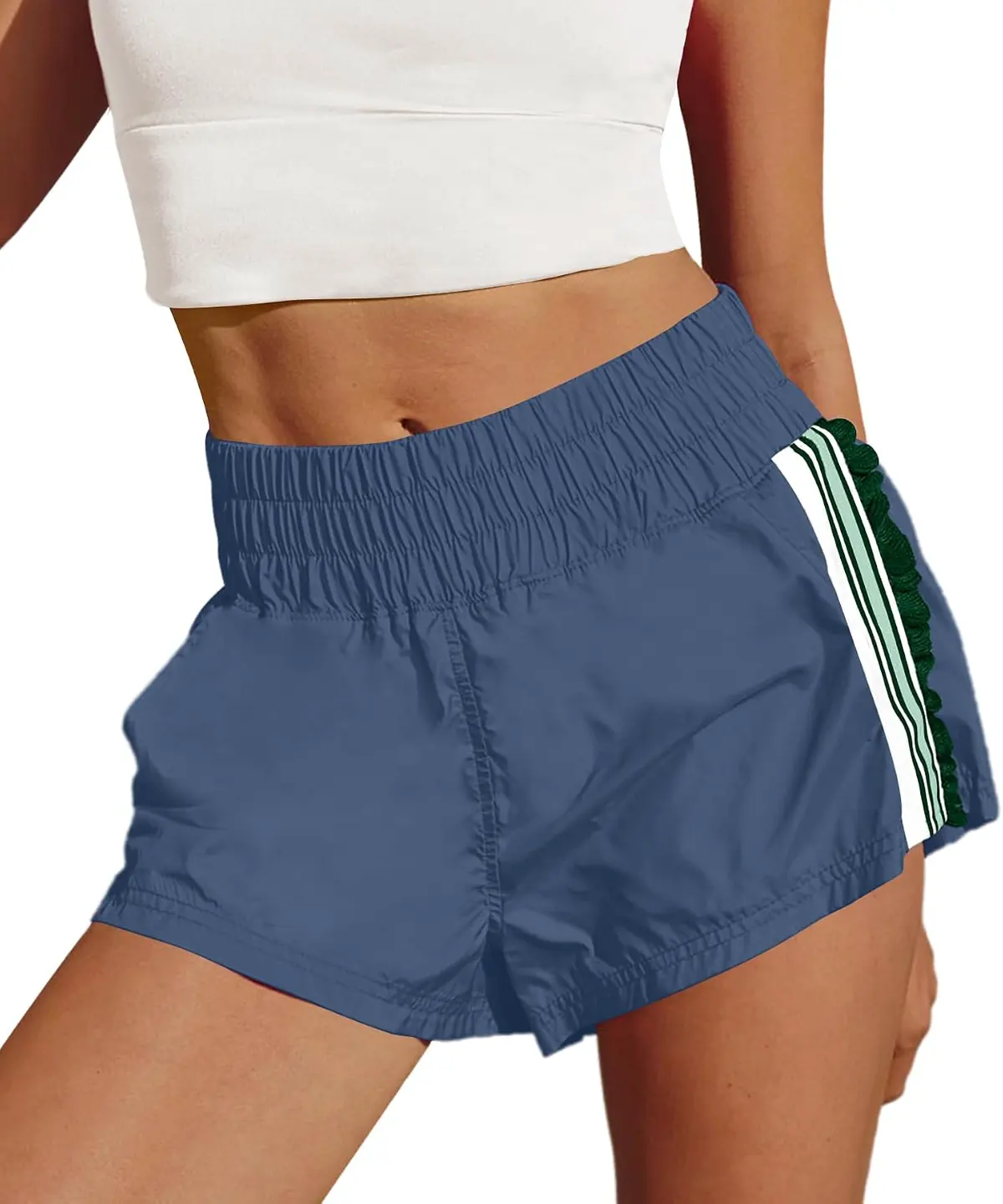 High Waisted Running Shorts with Pockets