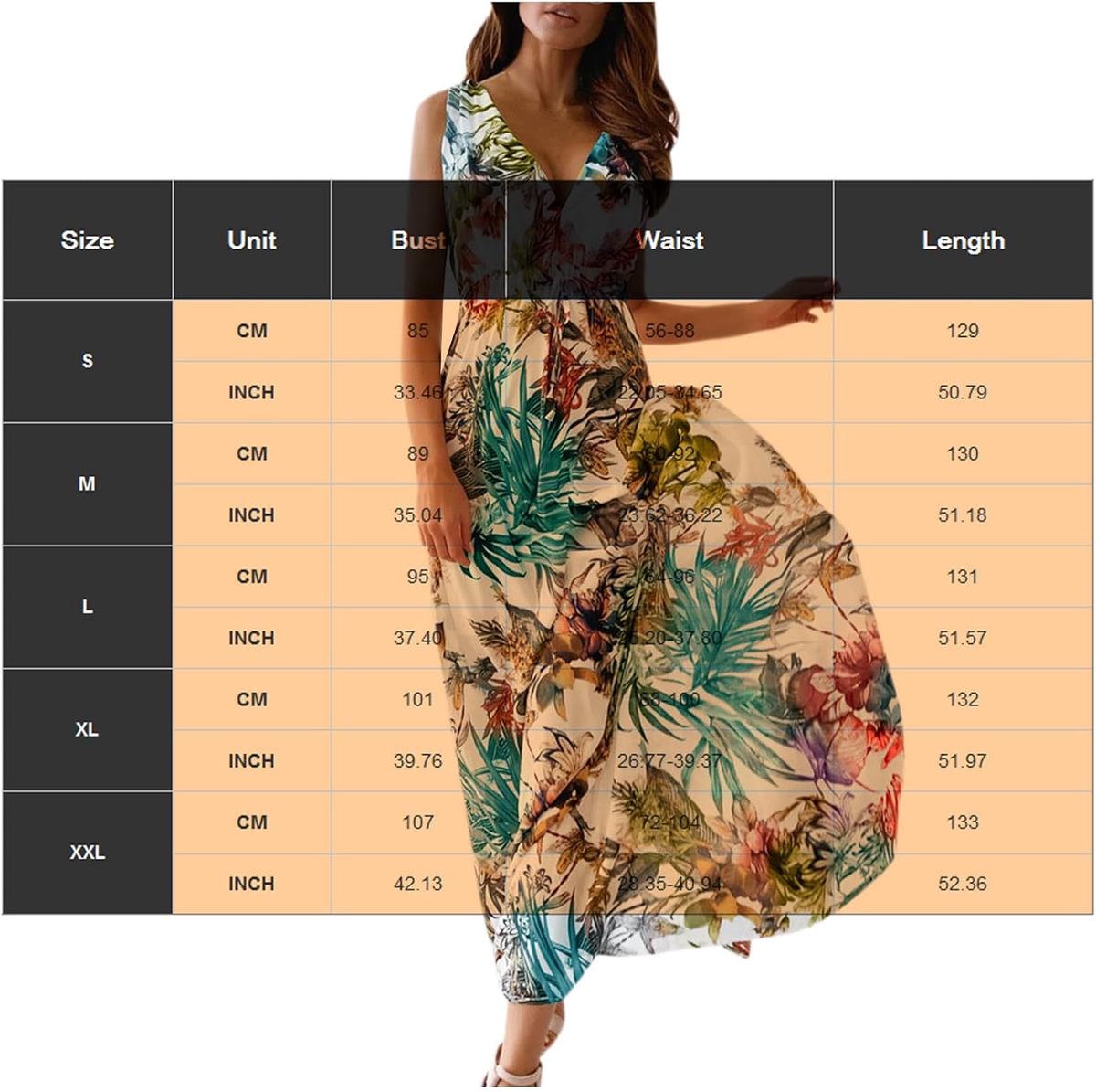 Boho Floral V Neck Wrap Chiffon Maxi Dress