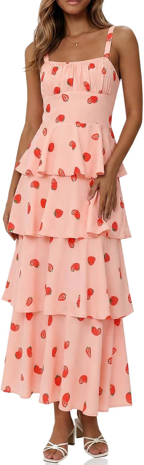 Floral Tiered Ruffle Maxi Dress