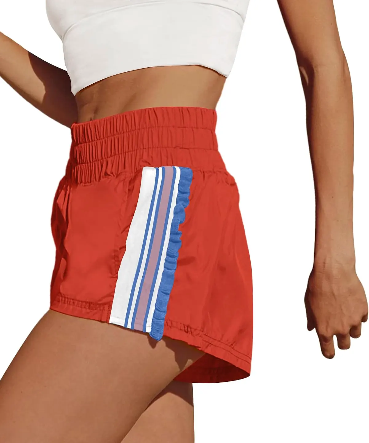 High Waisted Running Shorts with Pockets