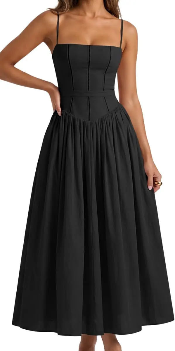 Floral Strapless Backless A-Line Maxi Dress