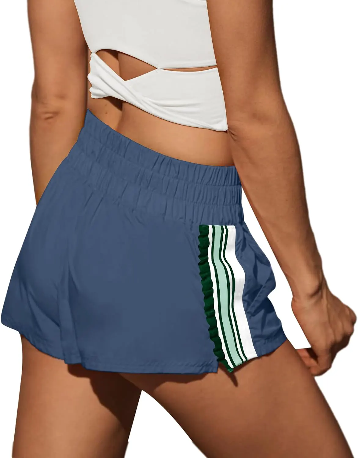 High Waisted Running Shorts with Pockets
