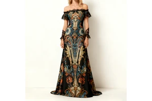 OEM & ODM Custom Designer Premium Women's Y2K Clothing Logo Made in China Small Orders Floor-Length Dresses