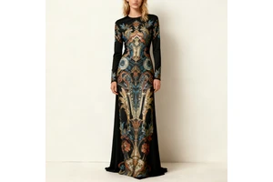 Custom Elegant Literary Retro Thin Temperament Pencil Dress Women Clothing Dress African Wholesale Women Clothes