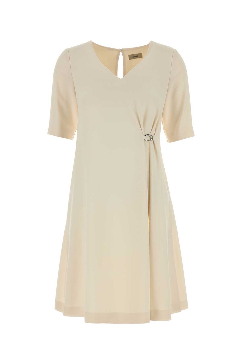 Ivory Stretch Crepe Dress - Polyester Elastane Crepe for OEM