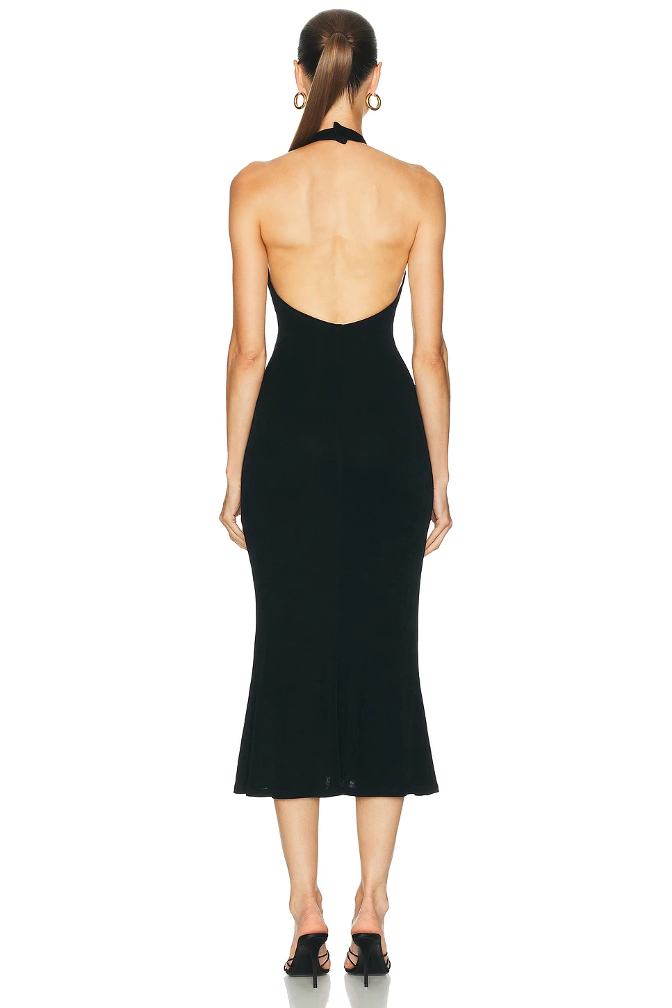 Halter Knit Midi Dress