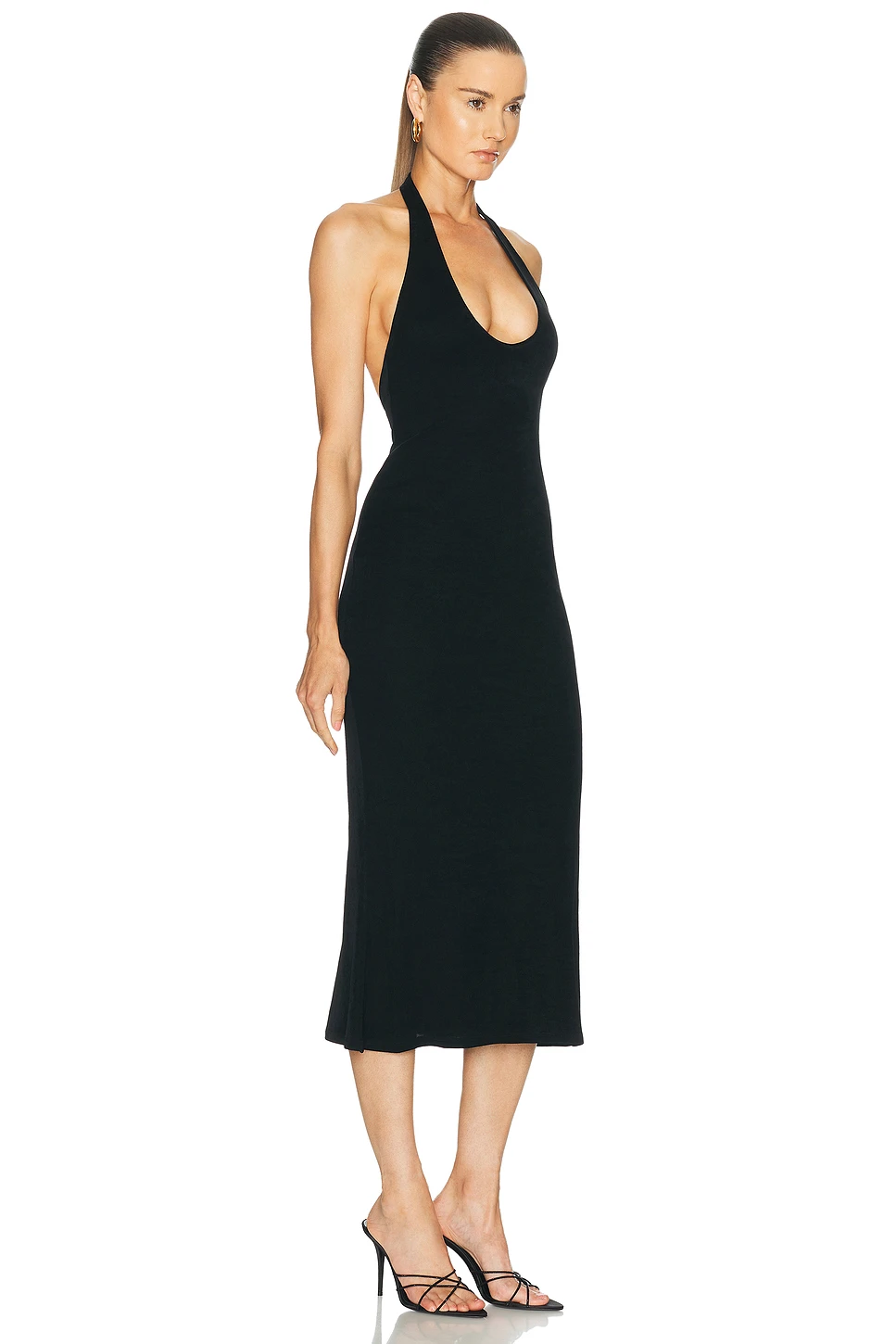 Halter Knit Midi Dress