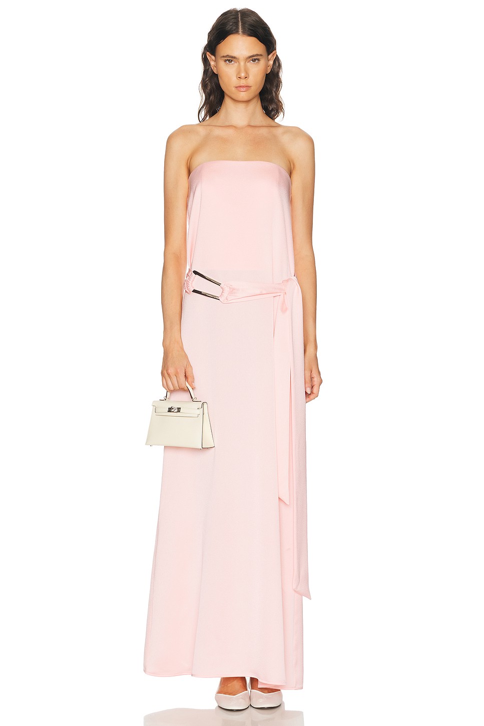 Cindy Corset Boned Crepe Maxi - Boned Bodice Maxi for OEM