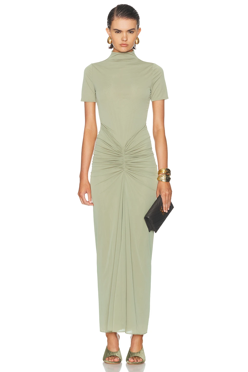 Fully Lined Stretch Jersey Maxi Column Dress
