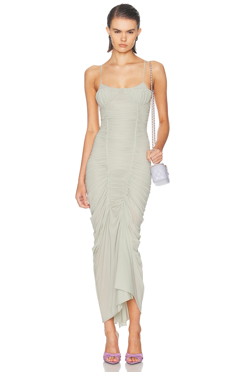 Liturgia Ruched Stretch Midi - High Stretch Ruched Midi for OEM