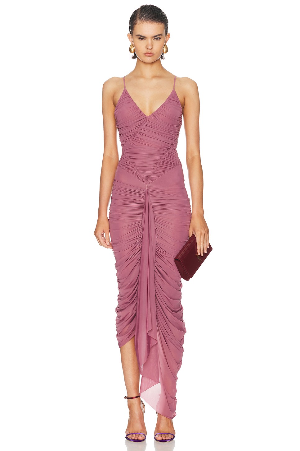 Mater Asymmetrical Ruffle Maxi - Ruffle Jersey Maxi for OEM