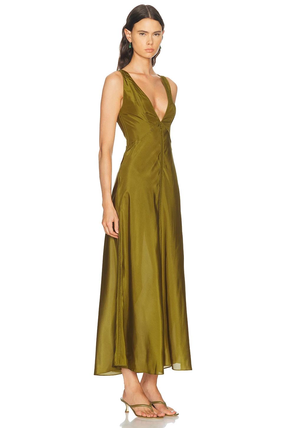 Silk Satin Maxi Dress