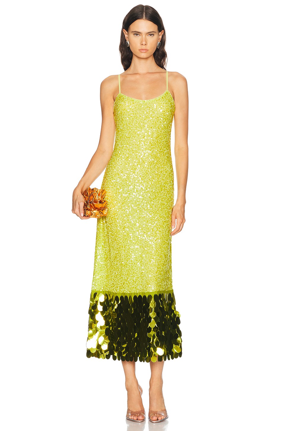 Imogen Sequin Mesh Midi Dress - Fully Sequined Dress for OEM