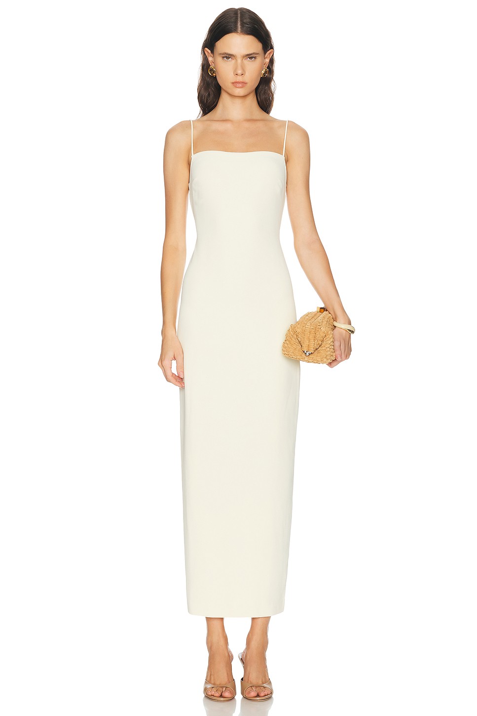 Dani Open Back Crepe Maxi Dress - Fully Lined Polyester Dress for OEM