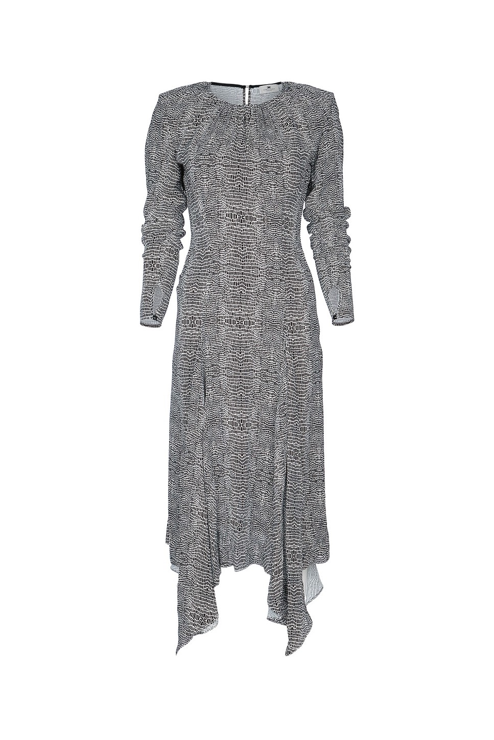 Python Print Midi Dress - Italian Made Designer Dress for OEM Development