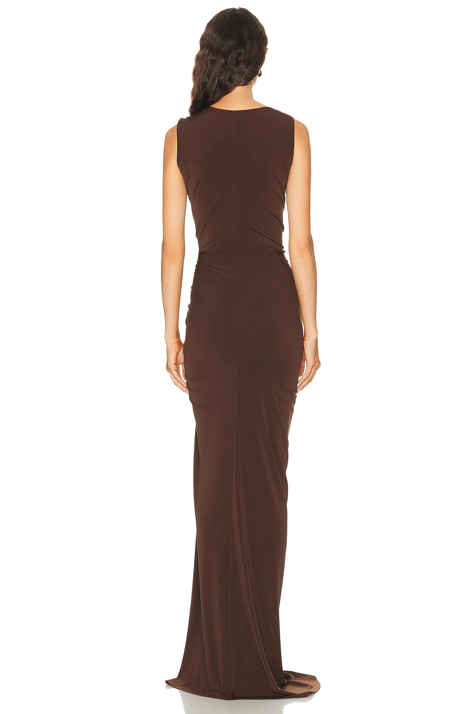 Gathered Belt Maxi Dress