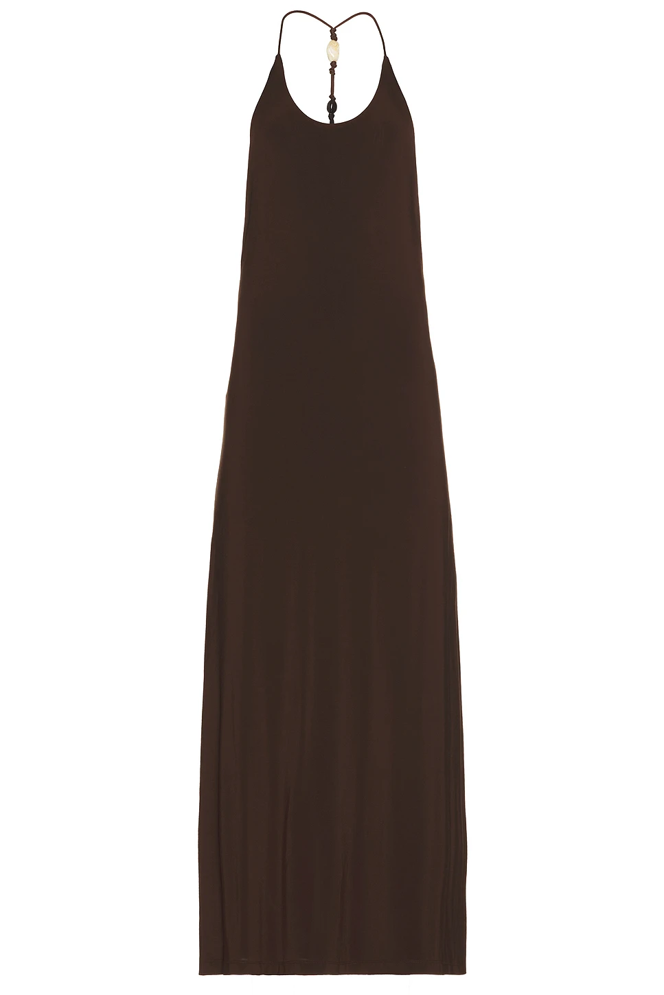 Open Back Viscose Maxi Dress