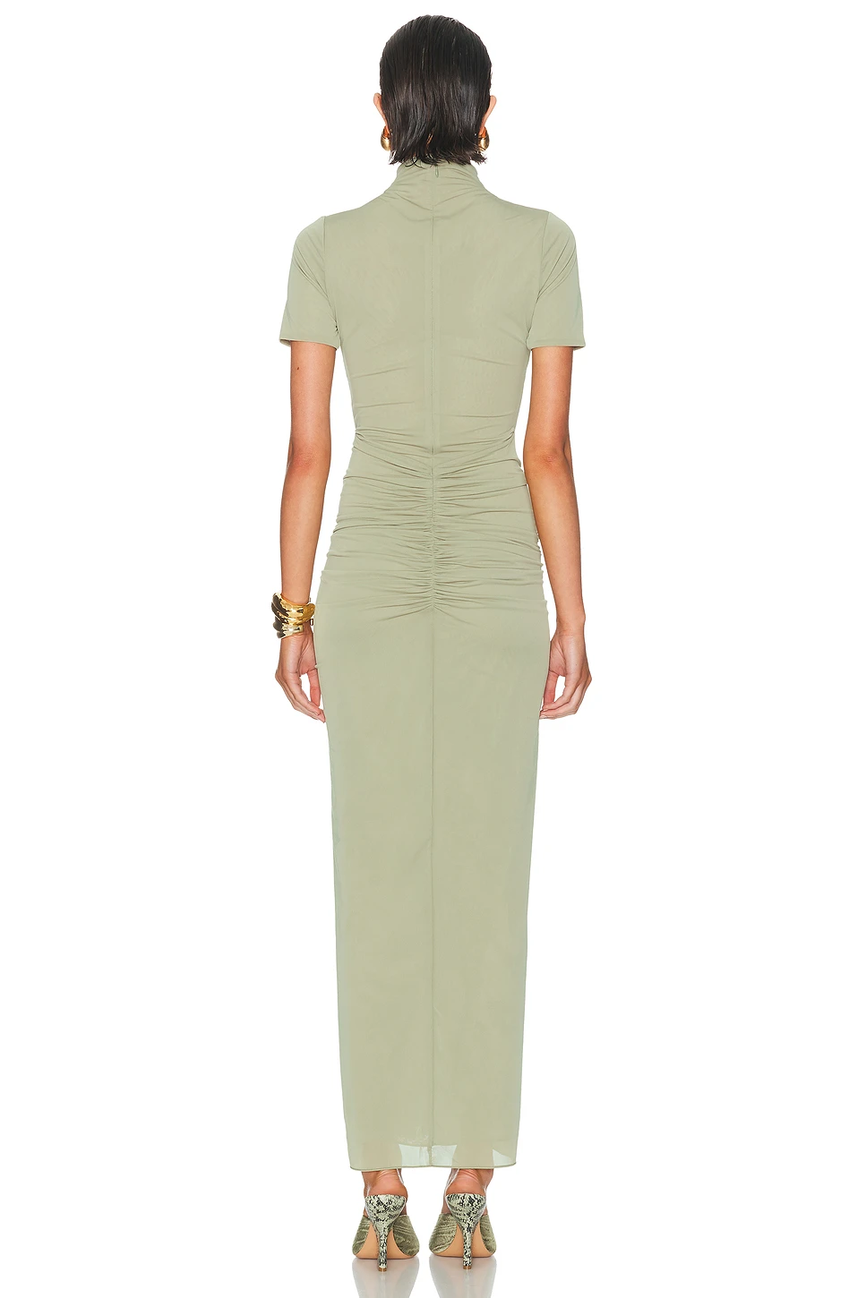 Fully Lined Stretch Jersey Maxi Column Dress