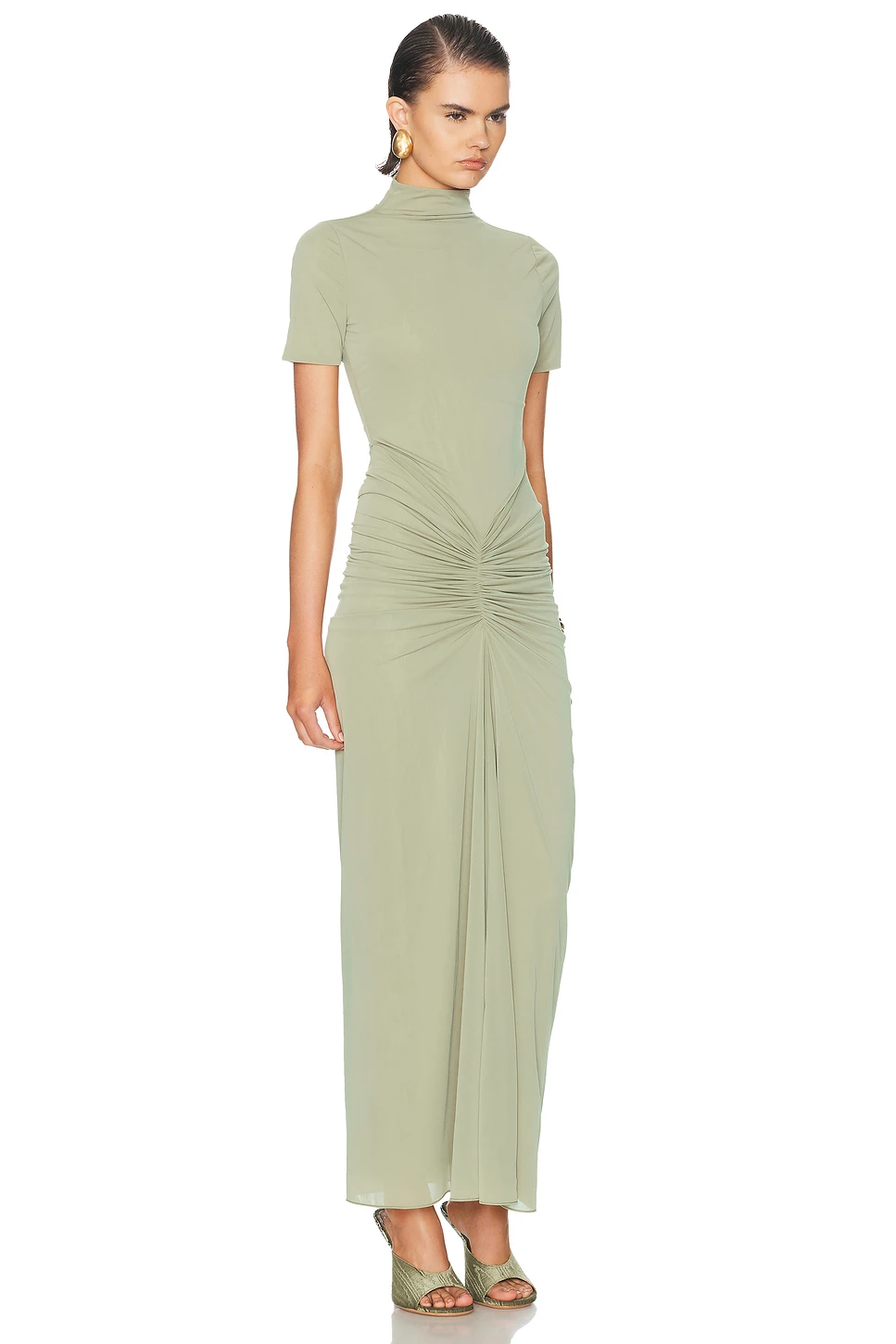 Fully Lined Stretch Jersey Maxi Column Dress