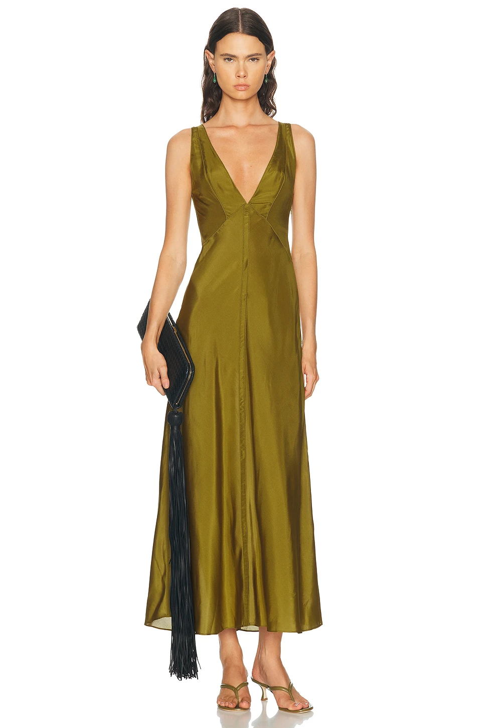 Silk Satin Maxi Dress