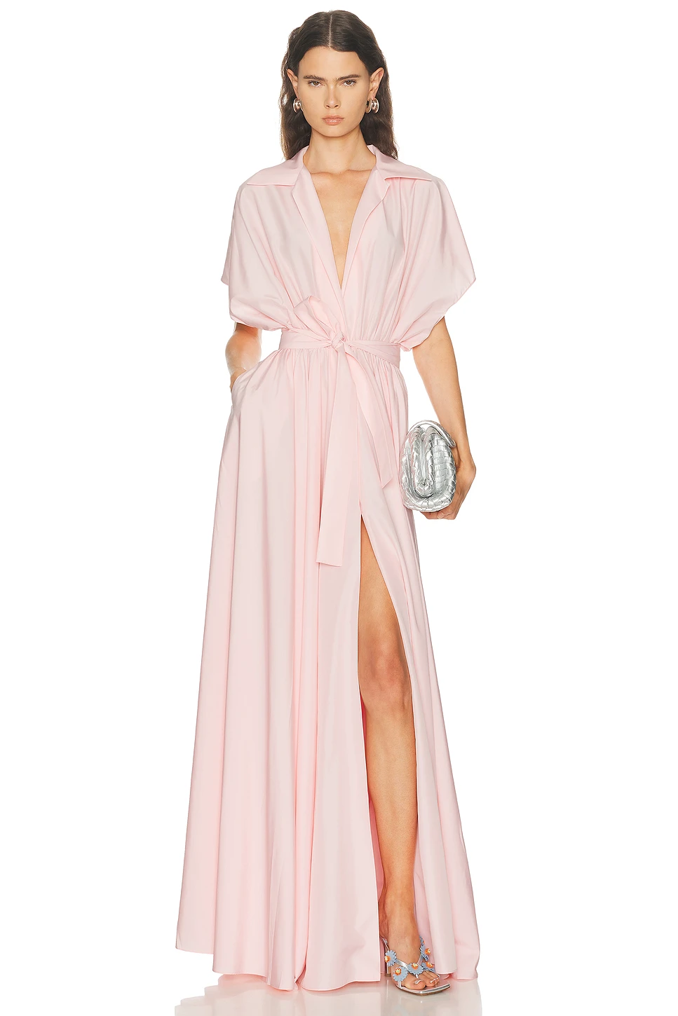 Super Oversized Shirt Flared Gown