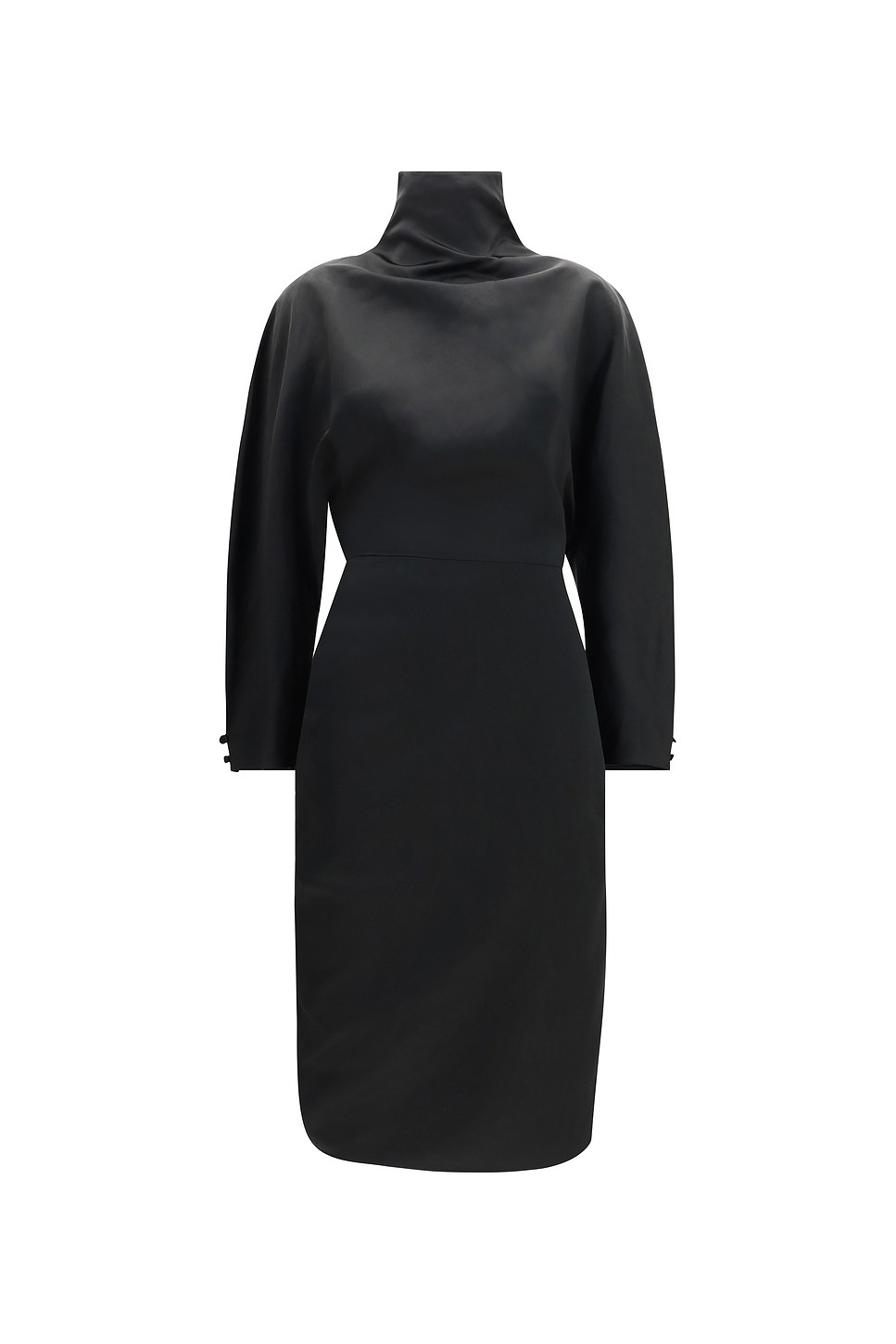Harlin Ramie Blend Satin Dress - Acetate Ramie Satin for OEM