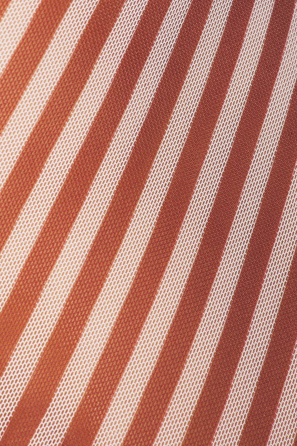 Striped Mesh Long Sleeve Mini Dress
