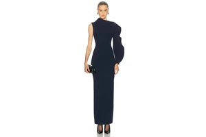 Compact Knit Bodycon Maxi Dress - Viscose Blend Column Dress for OEM