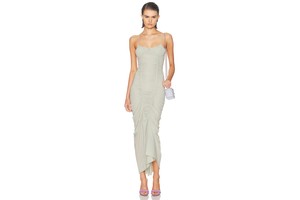 Liturgia Ruched Stretch Midi - High Stretch Ruched Midi for OEM