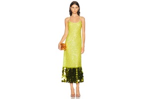 Imogen Sequin Mesh Midi Dress - Fully Sequined Dress for OEM