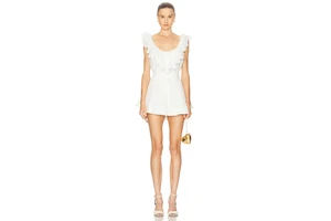 Babydoll Mini Dress with Adjustable Waist Tie - Fully Lined Cotton Voile Dress