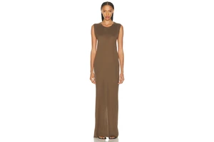 Extra Fine Silk Maxi Dress - Unlined Pull-On Silk Tank Dress for OEM