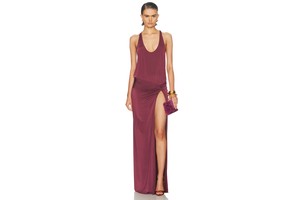 Juno Tank Maxi Dress in Fitted Stretch Jersey - Bodysuit Style Dress for OEM