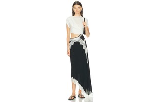 Verve Twisted Tee Dress - Chiffon Skirt Knit Bodice Maxi for OEM