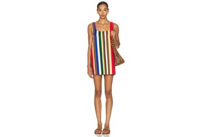Sahara Denim Dress in Rigid Cotton with Side Pockets - Shift Dress for OEM