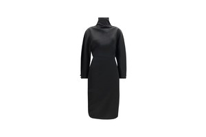 Harlin Ramie Blend Satin Dress - Acetate Ramie Satin for OEM