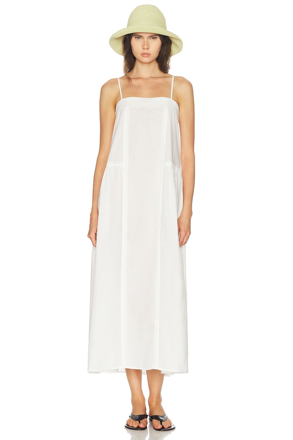 Pearl Poplin Shift Maxi Dress - Polyester Poplin Shift Maxi for OEM