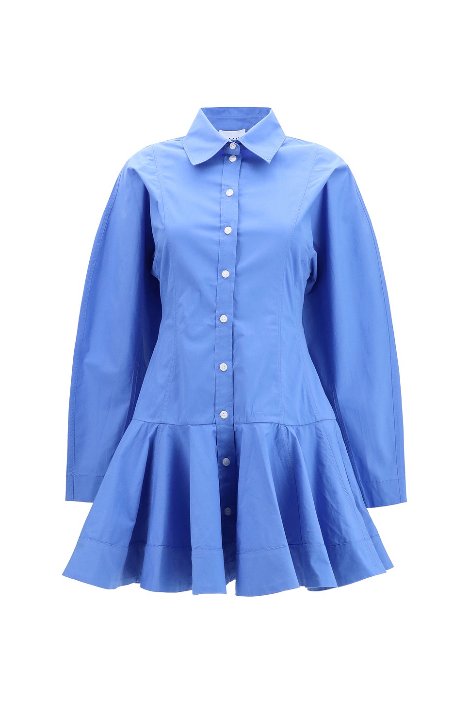 Balloon Skirt Shirt Dress - Poplin Shirt Dress for OEM