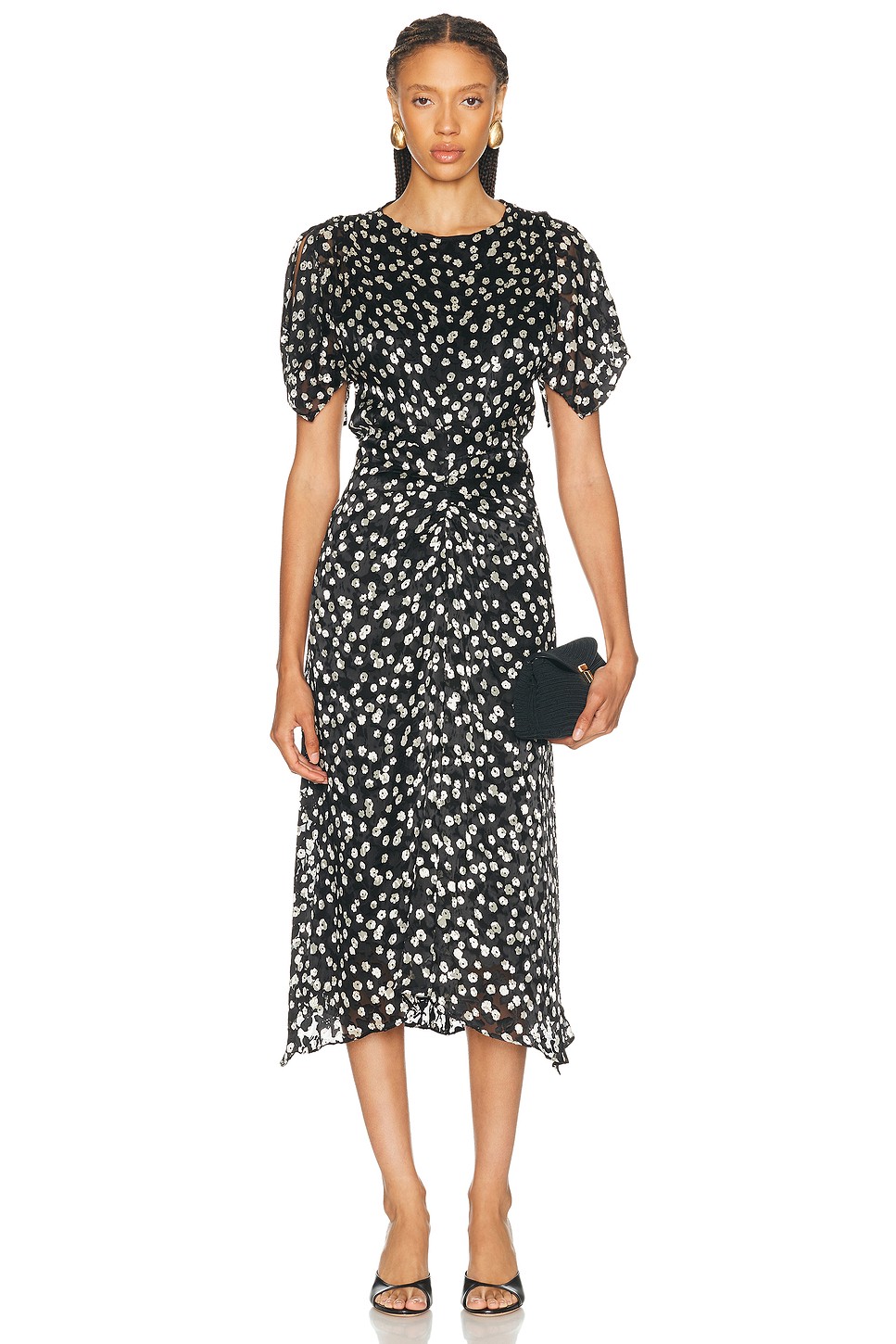 Viscose Silk Midi with Silk Lining - Printed Silk Blend Dress for OEM