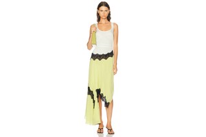 Cutaway Lace Gathered Dress - Gathered Crepe Maxi for OEM