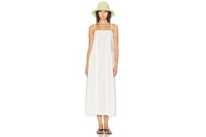 Pearl Poplin Shift Maxi Dress - Polyester Poplin Shift Maxi for OEM