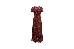 Midi Lace Dress - Scallop Lace Waisted Midi for OEM