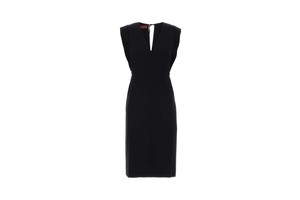 Acetate Viscose Crepe Dress - Black Crepe Dress for OEM