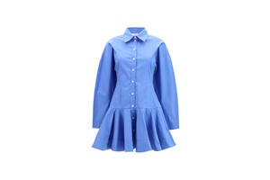 Balloon Skirt Shirt Dress - Poplin Shirt Dress for OEM