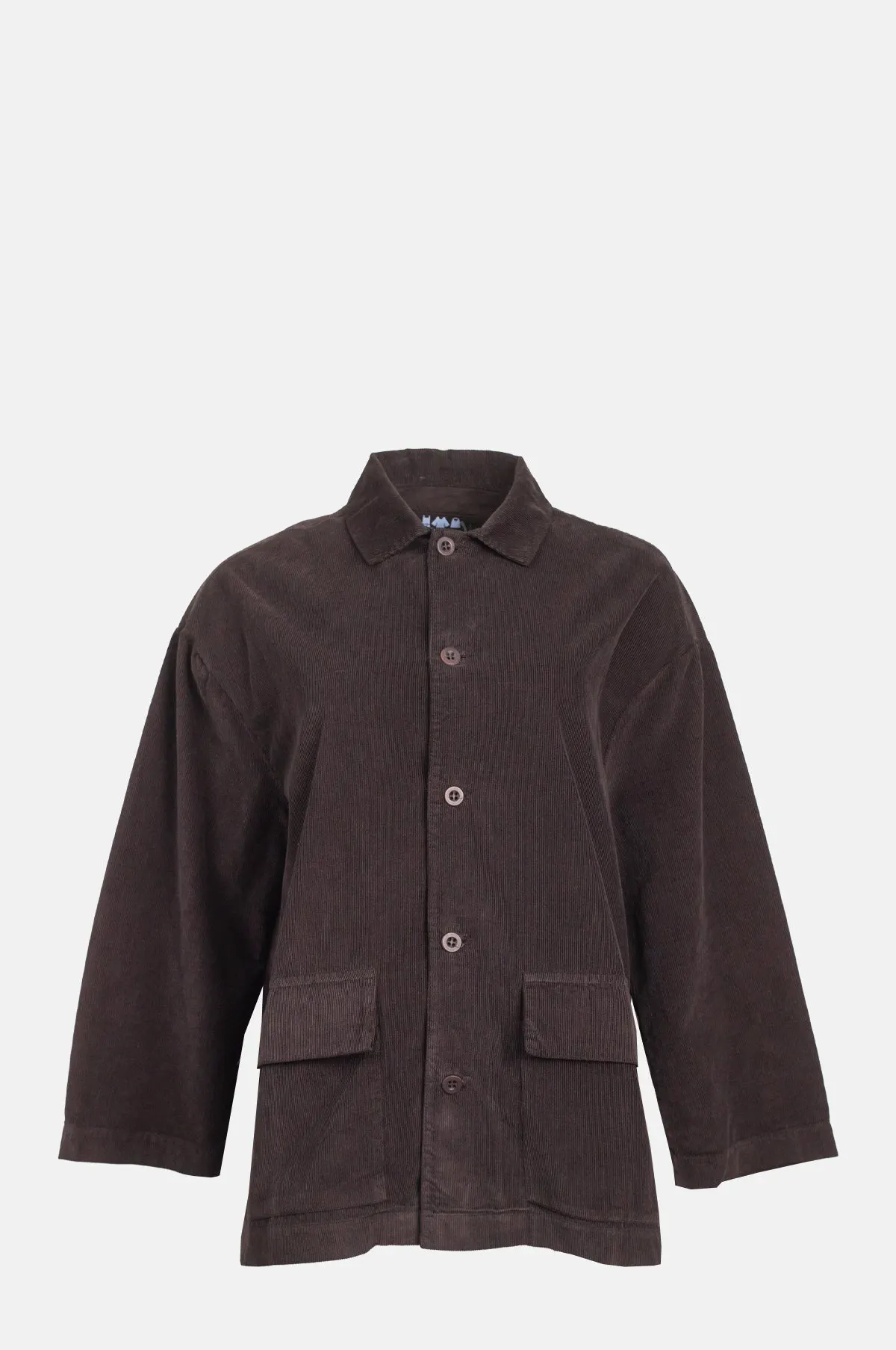 Brown Cotton Corduroy Jacket - Patch Pocket Workwear Jacket for OEM