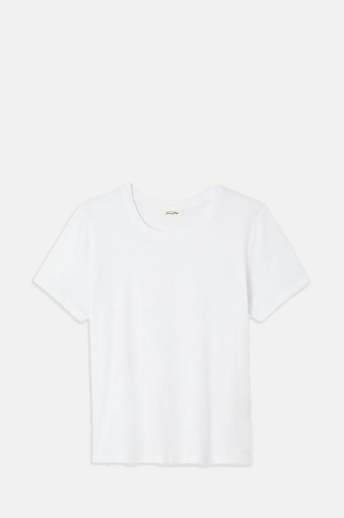 White Cotton Relaxed Fit Tee - Short Sleeve Round Neck for OEM