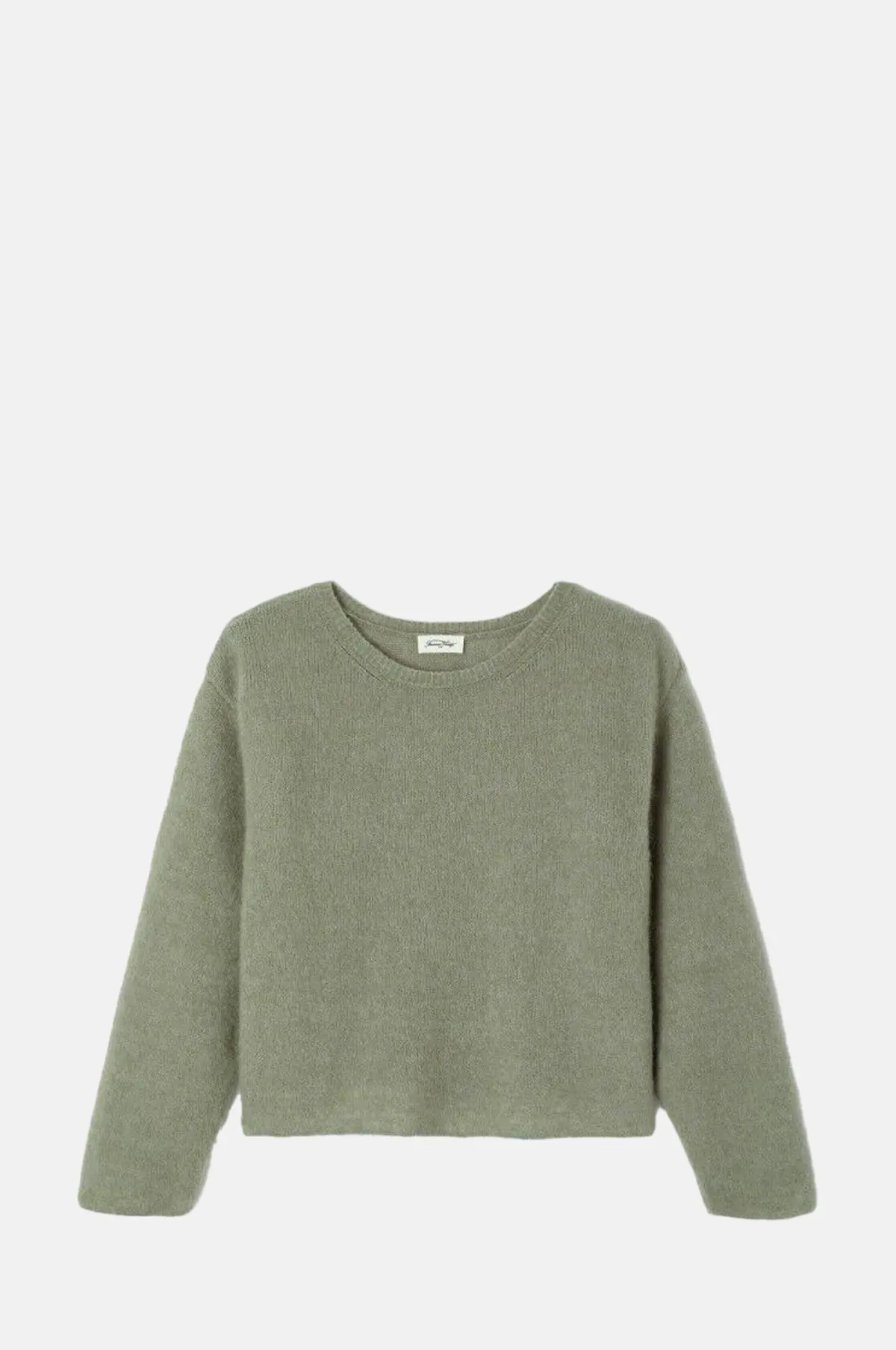 Khaki Alpaca Wool Oversized Knit - Dropped Shoulder Boat Neck Jumper for OEM
