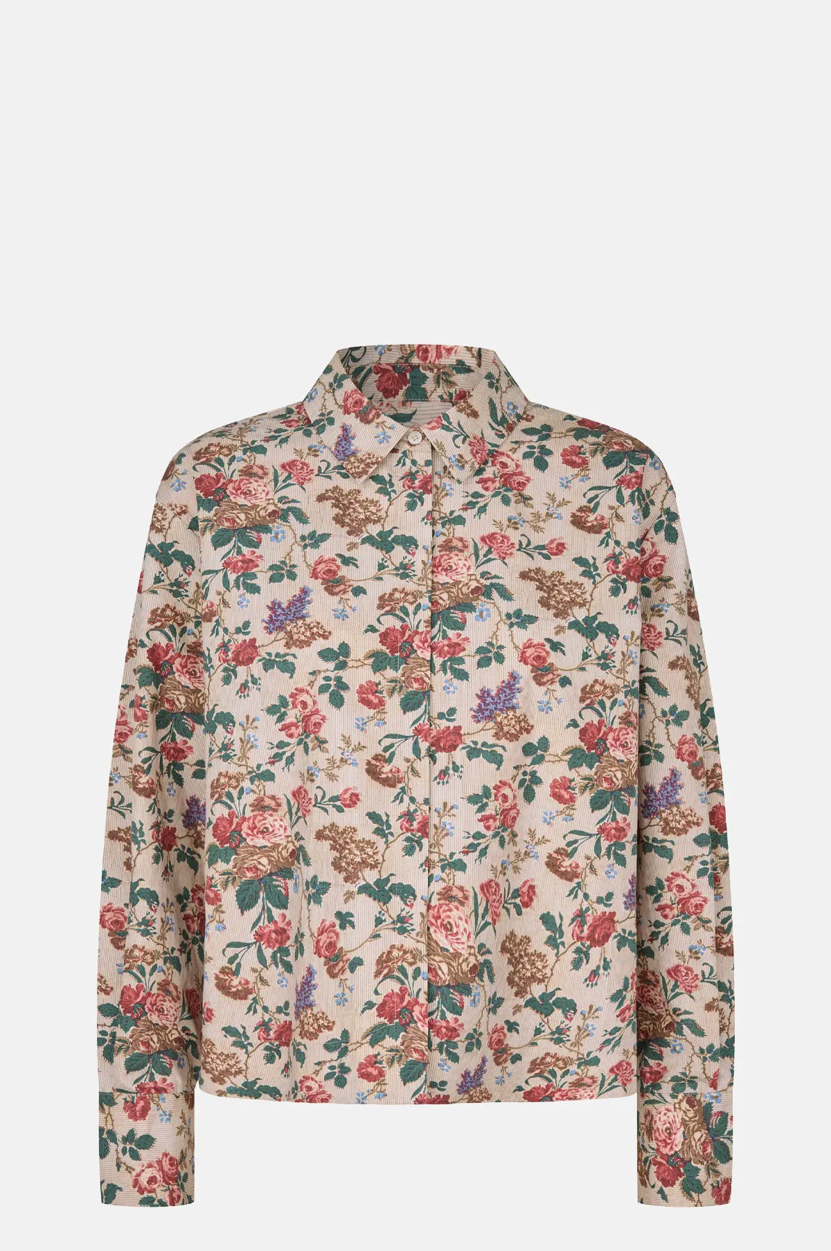Floral Organic Cotton Shirt - Archive Print Boxy for OEM