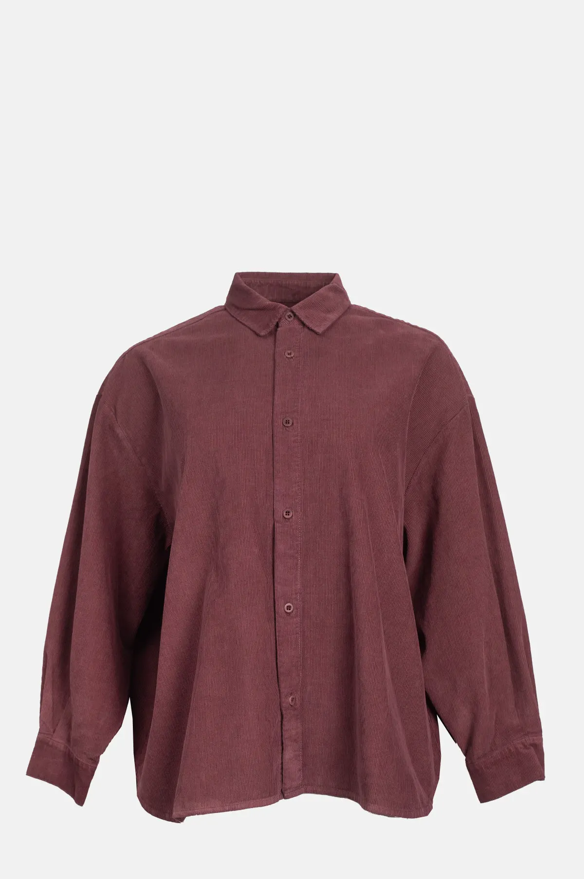 Grape Corduroy Cropped Shirt - Dropped Shoulder Overshirt for OEM